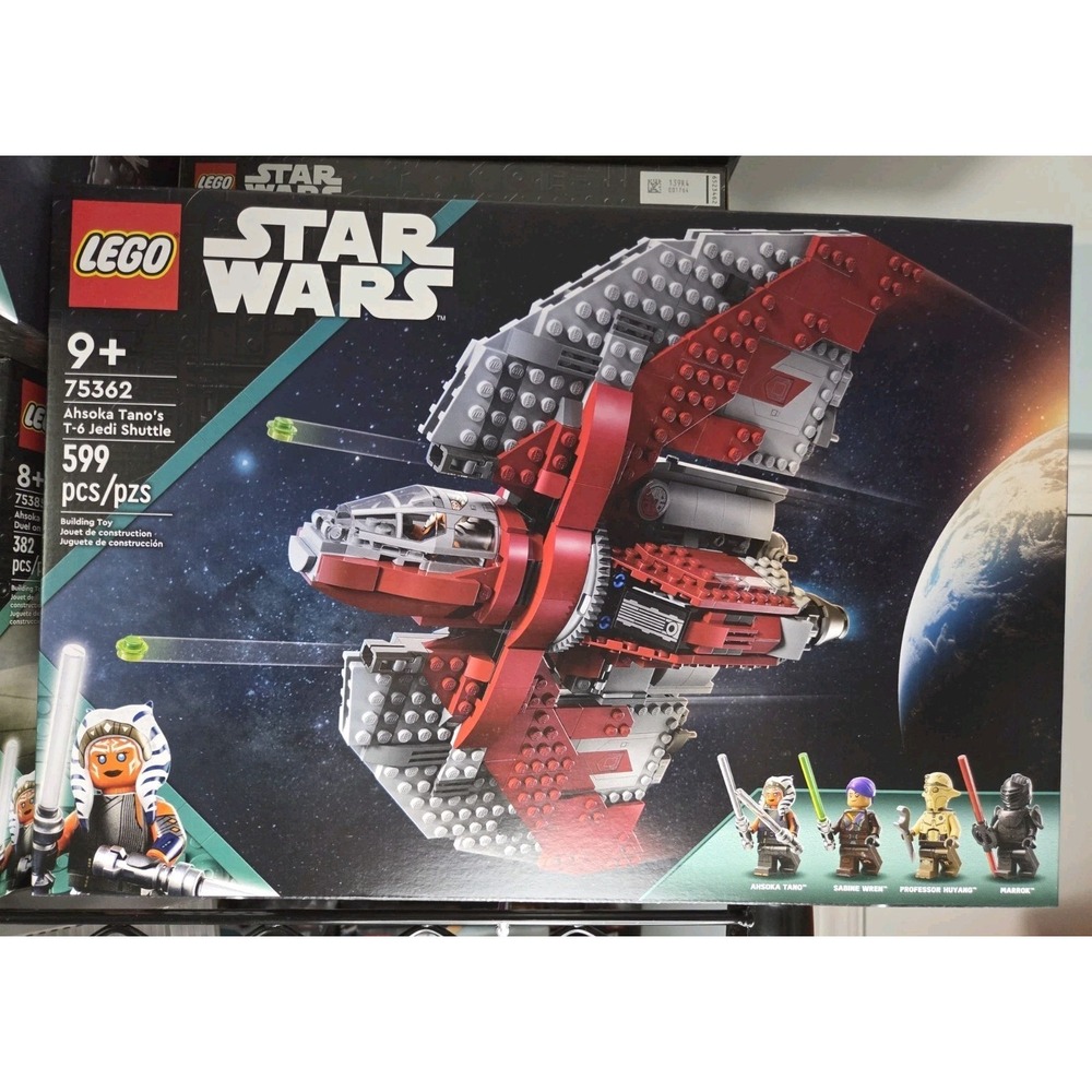 LEGO Star Wars Ahsoka Tano's T-6 Jedi Shuttle 75362 Complete Set 599 Pieces